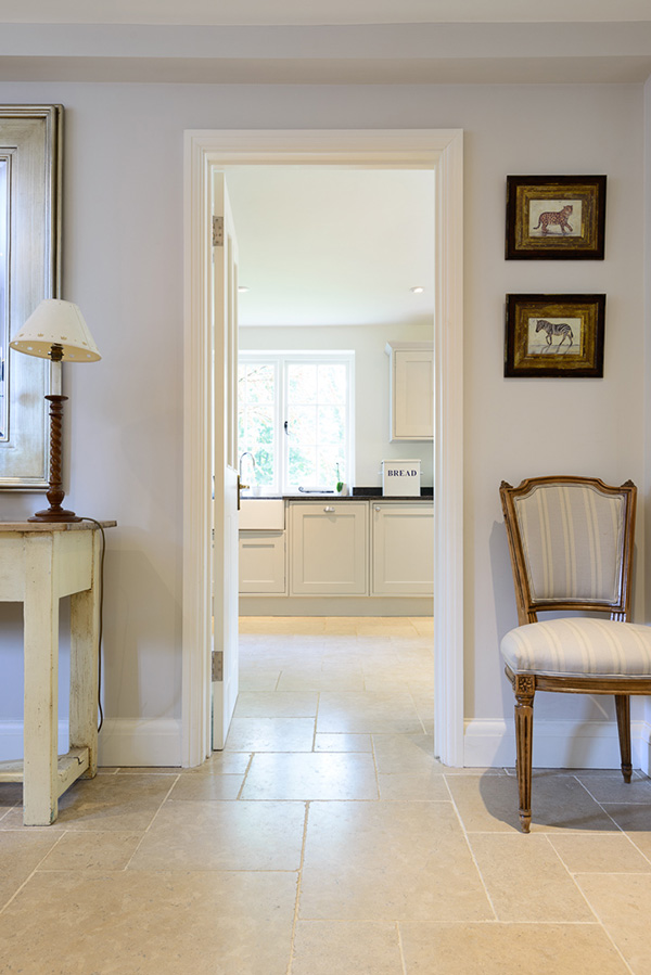dijon_tumbled_limestone_kitchen_hallway