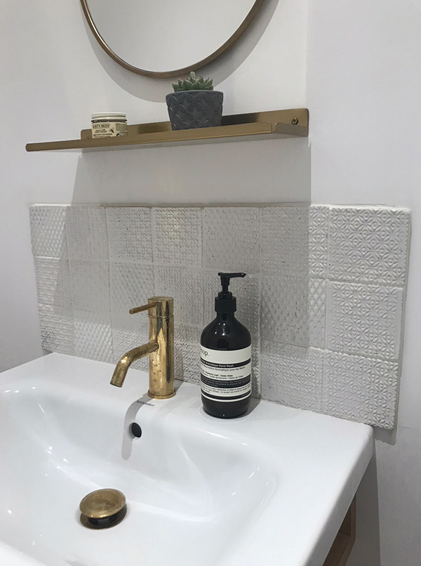 Tile Above Bathroom Sink