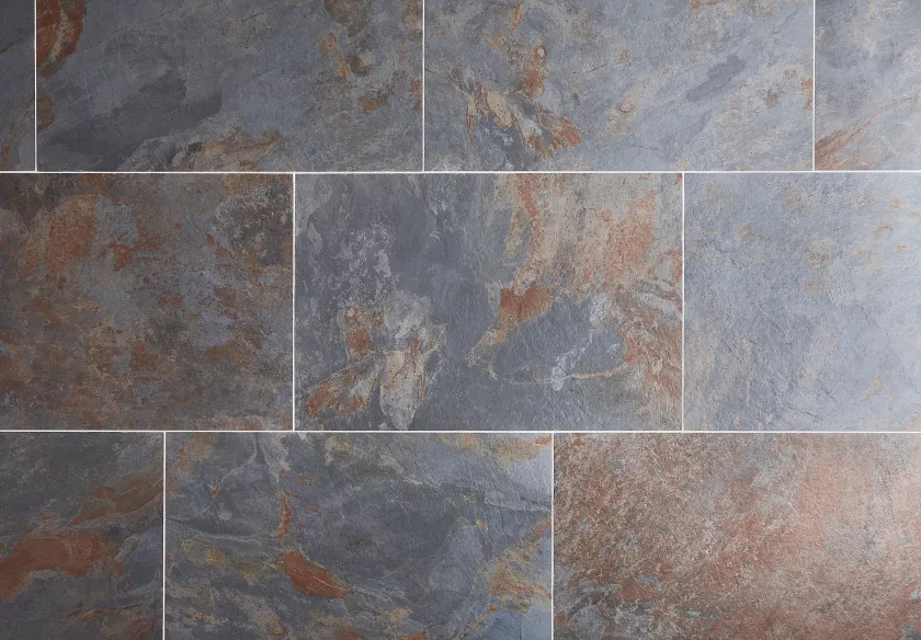 Grey Slate Porcelain Floors of Stone